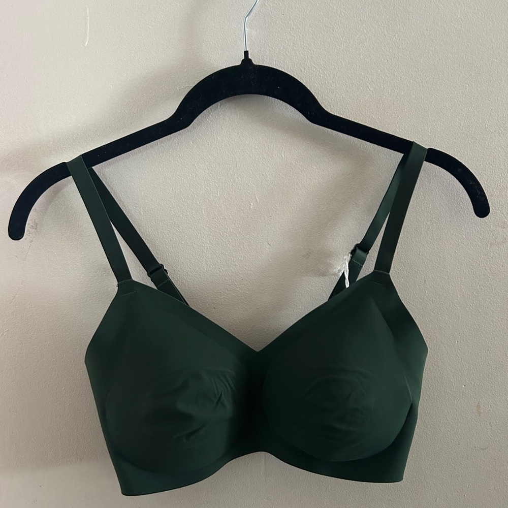 Aerie Green Structured Bra with Molded Cups
